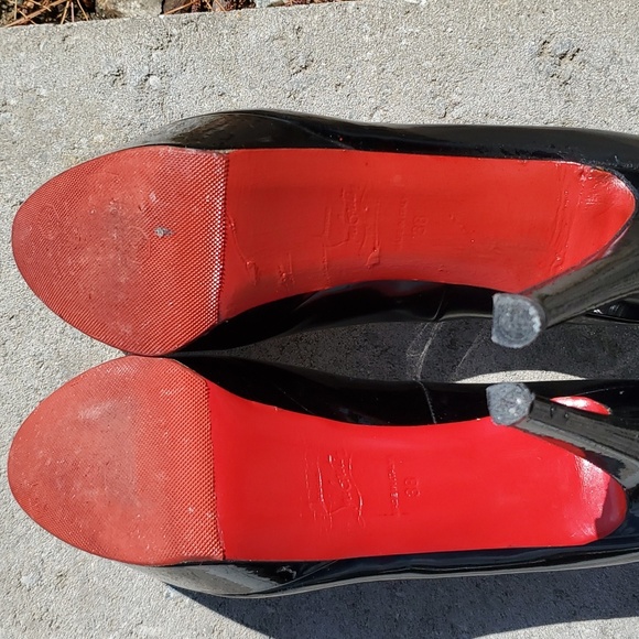 Christian Louboutin Paris Patent Leather High Heels Size 8 - Picture 4 of 16